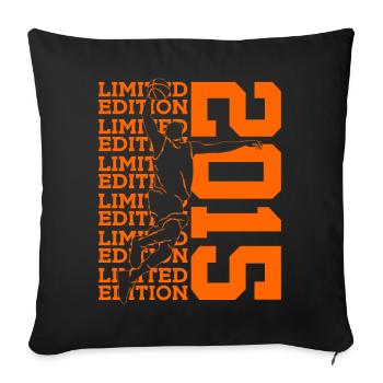 LIMITED EDITION 2015 BASKETBALL 11TH BIRTHDAY - Sofa pillowcase 17,3'' x 17,3'' (45 x 45 cm) - black - Front