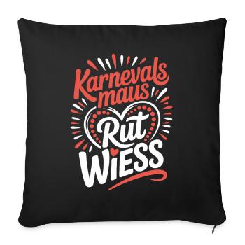 Carnival Mouse Rut Wiess Cologne Cologne Cologne Carnival Mouse - Sofa pillowcase 17,3'' x 17,3'' (45 x 45 cm) - black - Front