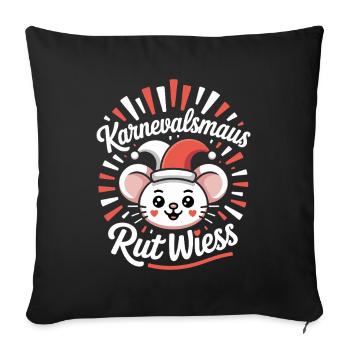 Carnival Mouse Rut Wiess Cologne Cologne Cologne Carnival Mouse - Sofa pillowcase 17,3'' x 17,3'' (45 x 45 cm) - black - Front