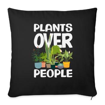 Plant Lovers Over People Succulent Plant - Sofa pillowcase 17,3'' x 17,3'' (45 x 45 cm) - black - Front