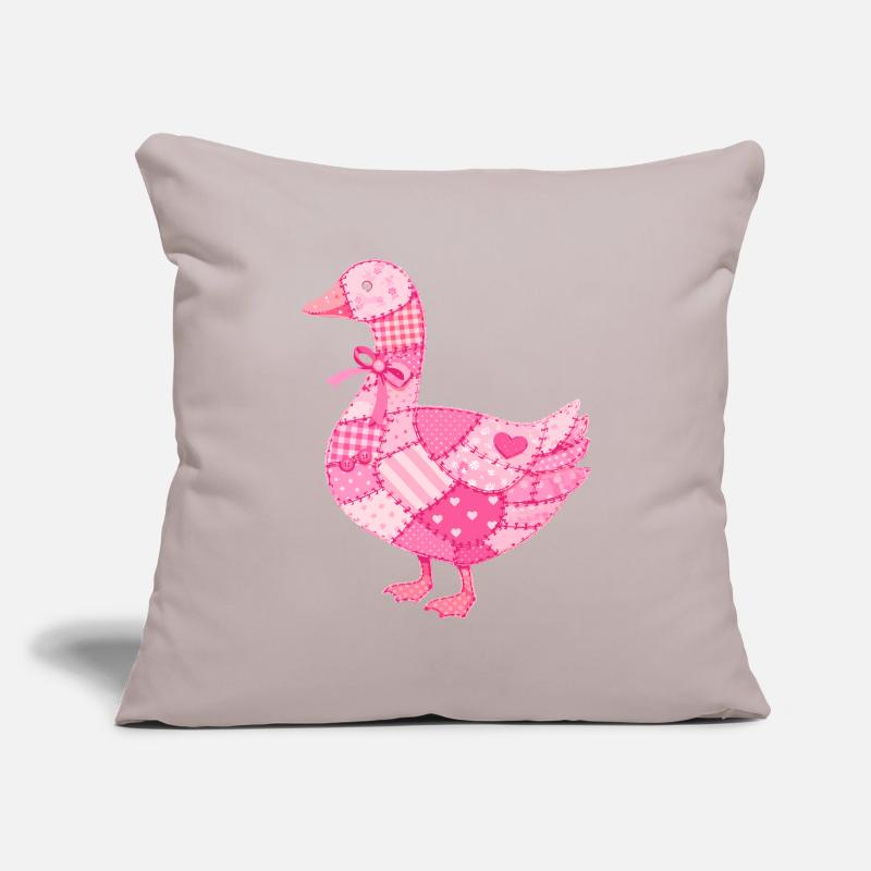 Patchwork Duck Pink Sofa pillowcase 17,3'' x 17,3'' (45 x 45 cm)