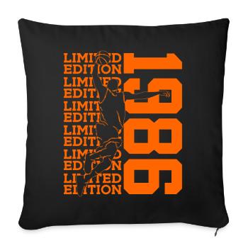40E ANNIVERSAIRE DU BASKETBALL EN ÉDITION LIMITÉE 1986 - Housse de coussin décorative 45 x 45 cm - noir - Devant