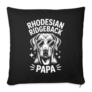 Rhodesian Ridgeback Sprüche Lustiges Hund Geschenk - Sofakissenbezug 45 x 45 cm - Schwarz - Vorne