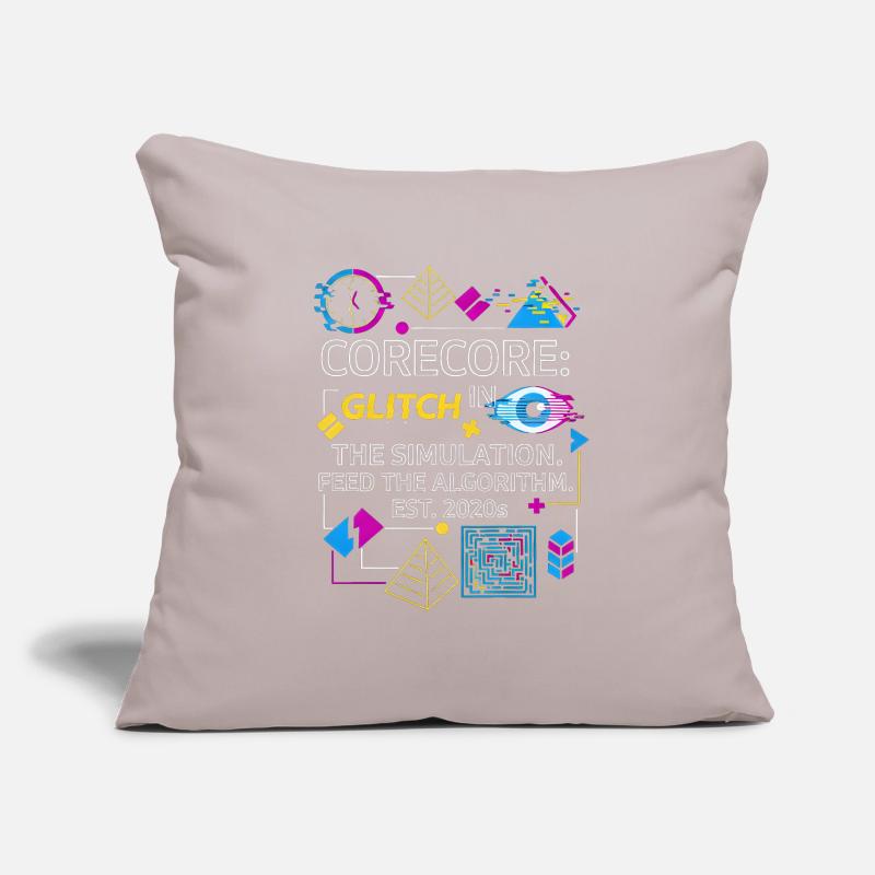 Corecore Glitch Simulation Algorithm Collage Sofakissenbezug 45 x 45 cm