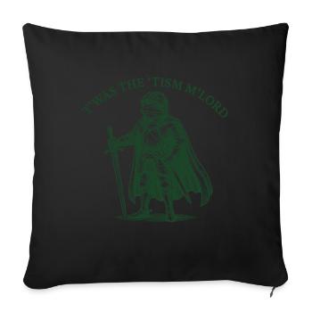 T'WAS THE 'TISM M'LORD – Proud Knight Frog - Sofa pillowcase 17,3'' x 17,3'' (45 x 45 cm) - black - Front