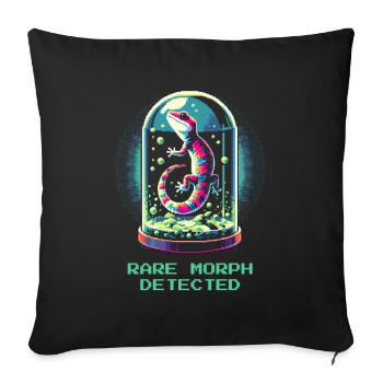 Morph rare découvert | Morphes de reptiles - Housse de coussin décorative 45 x 45 cm - noir - Devant