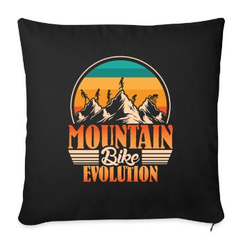 BMX Bicyclette Dire BMX Biker - Housse de coussin décorative 45 x 45 cm - noir - Devant