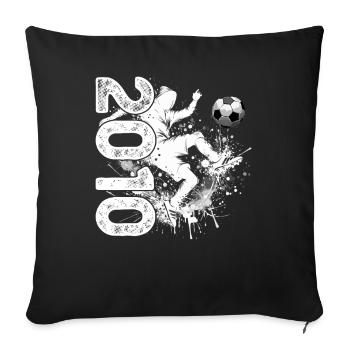 16th Birthday Class of 2016 16 Years of Football - Sofa pillowcase 17,3'' x 17,3'' (45 x 45 cm) - black - Front