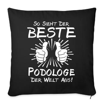 Best Podiatrist - Sofa pillowcase 17,3'' x 17,3'' (45 x 45 cm) - black - Front