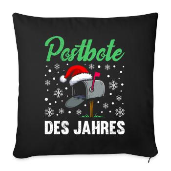 Postman POSTMAN OF THE YEAR Funny - Sofa pillowcase 17,3'' x 17,3'' (45 x 45 cm) - black - Front