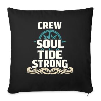 Seemannschaftsgeschenk Für Deckhand Ocean Work - Sofakissenbezug 45 x 45 cm - Schwarz - Vorne