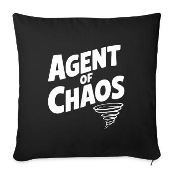 Agent of Chaos - Sofa pillowcase 17,3'' x 17,3'' (45 x 45 cm) - black - Front