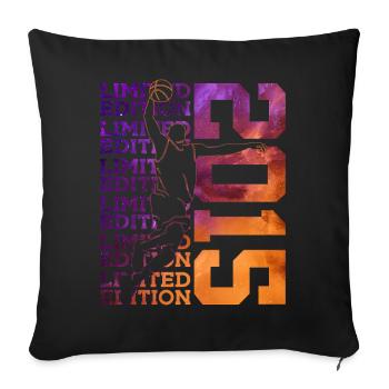 LIMITED EDITION 2015 BASKETBALL 11TH BIRTHDAY - Sofa pillowcase 17,3'' x 17,3'' (45 x 45 cm) - black - Front