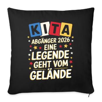 KIta Graduate Farewell Graduation Graduation Gift - Sofa pillowcase 17,3'' x 17,3'' (45 x 45 cm) - black - Front