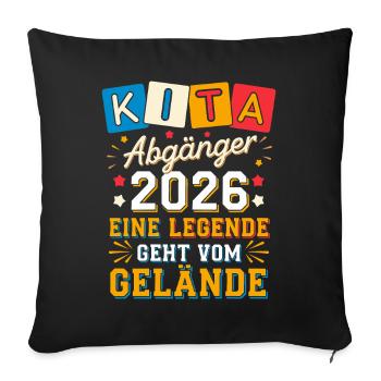 KIta Graduate Farewell Graduation Graduation Gift - Sofa pillowcase 17,3'' x 17,3'' (45 x 45 cm) - black - Front