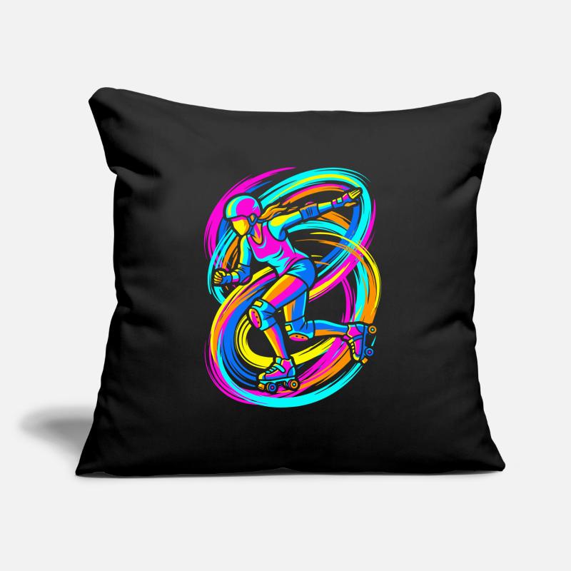 Roller skater Sofa pillowcase 17,3'' x 17,3'' (45 x 45 cm)