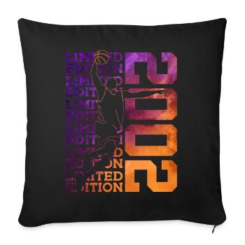 24E ANNIVERSAIRE DU BASKETBALL EN ÉDITION LIMITÉE 2002 - Housse de coussin décorative 45 x 45 cm - noir - Devant