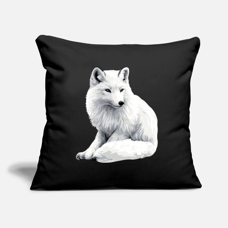 Snow fox Sofa pillowcase 17,3'' x 17,3'' (45 x 45 cm)