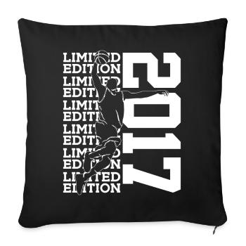 9E ANNIVERSAIRE BASKETBALL 2017 ÉDITION LIMITÉE - Housse de coussin décorative 45 x 45 cm - noir - Devant