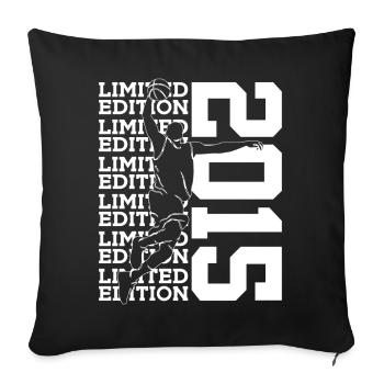 LIMITED EDITION 2015 BASKETBALL 11TH BIRTHDAY - Sofa pillowcase 17,3'' x 17,3'' (45 x 45 cm) - black - Front