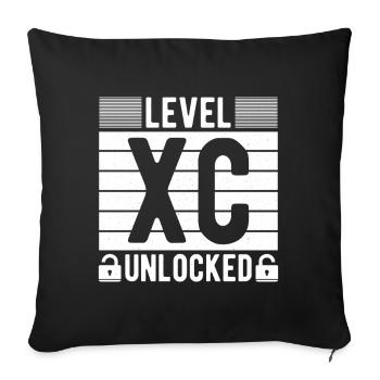 Cross Country Runner Design - XC Coach - Running - Sofa pillowcase 17,3'' x 17,3'' (45 x 45 cm) - black - Front