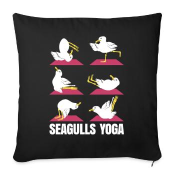 Annonce de la grossesse maman des jumeaux maman maman - Housse de coussin décorative 45 x 45 cm - noir - Devant