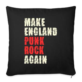 Make England Punk Rock Again - Sofa pillowcase 17,3'' x 17,3'' (45 x 45 cm) - black - Front