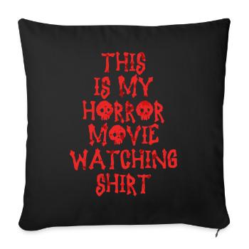 Scary Horror Movie Fans Halloween Horror Movie - Sofa pillowcase 17,3'' x 17,3'' (45 x 45 cm) - black - Front