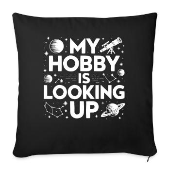 Astronomer Galaxy Outerspace Universe Astronomy - Sofa pillowcase 17,3'' x 17,3'' (45 x 45 cm) - black - Front