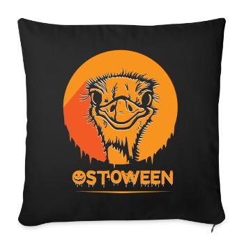 Safari Afrika serengeti wildlife halloween Strauß - Sofakissenbezug 45 x 45 cm - Schwarz - Vorne