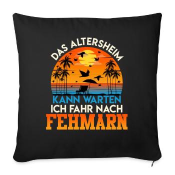 Grandpa THE RETIREMENT HOME CAN WAIT, DRIVE TO - Sofa pillowcase 17,3'' x 17,3'' (45 x 45 cm) - black - Front