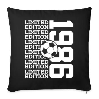 ÉDITION LIMITÉE FOOTBALL 1986 40E ANNIVERSAIRE - Housse de coussin décorative 45 x 45 cm - noir - Devant