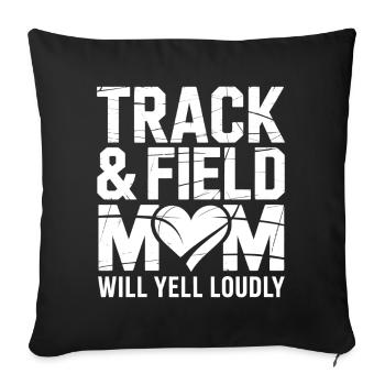 Dictions sportives Don d’Athlétisme - Housse de coussin décorative 45 x 45 cm - noir - Devant