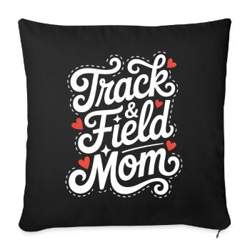 Dictions sportives Don d’Athlétisme - Housse de coussin décorative 45 x 45 cm - noir - Devant