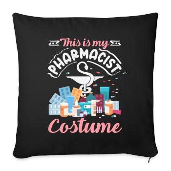 This Is My Apothecary Costume Pharmacy Tech - Sofa pillowcase 17,3'' x 17,3'' (45 x 45 cm) - black - Front