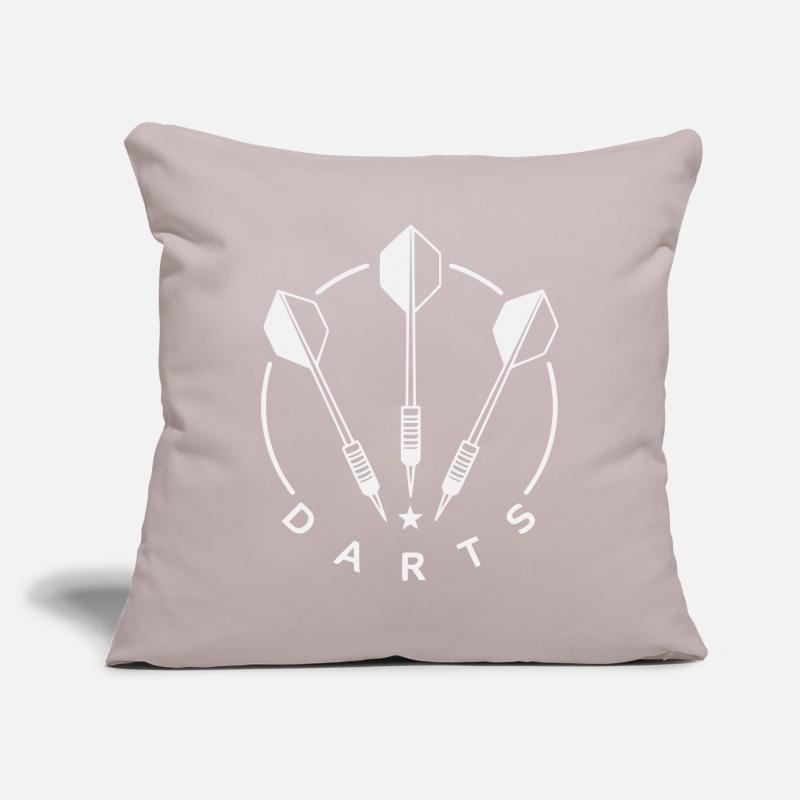 Logo des fléchettes et fléchettes Housse de coussin décorative 45 x 45 cm