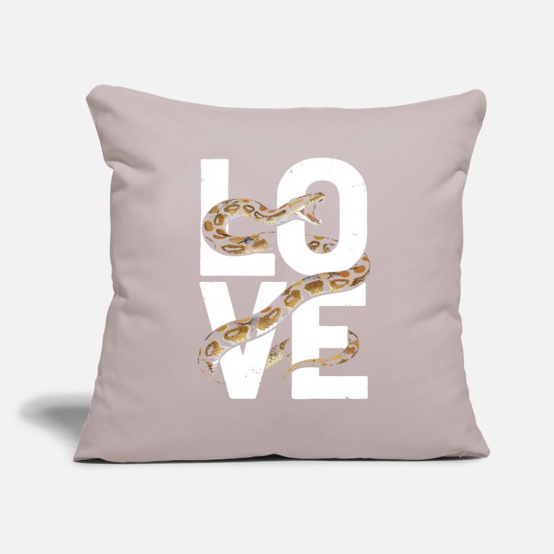 Les serpents rois Python ADORENT les pythons de terrarium Housse de coussin décorative 45 x 45 cm
