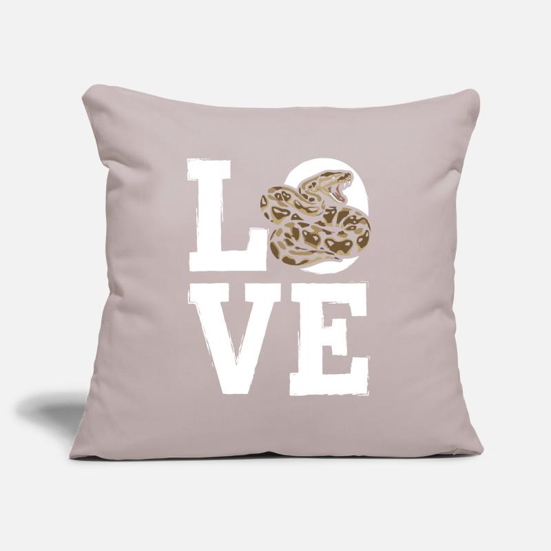 Königspython Schlangen LOVE Terrarium Python Sofakissenbezug 45 x 45 cm