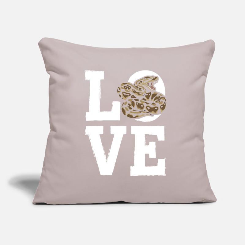 Les serpents rois Python ADORENT les pythons de terrarium Housse de coussin décorative 45 x 45 cm