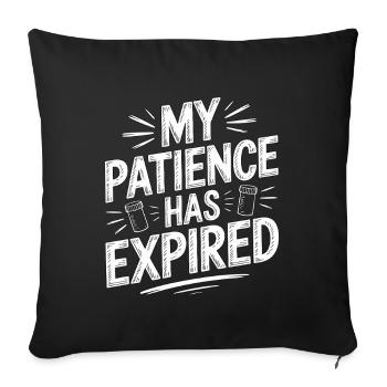 Retail Pharmacist My Patience Has Pharmacy Care - Sofa pillowcase 17,3'' x 17,3'' (45 x 45 cm) - black - Front