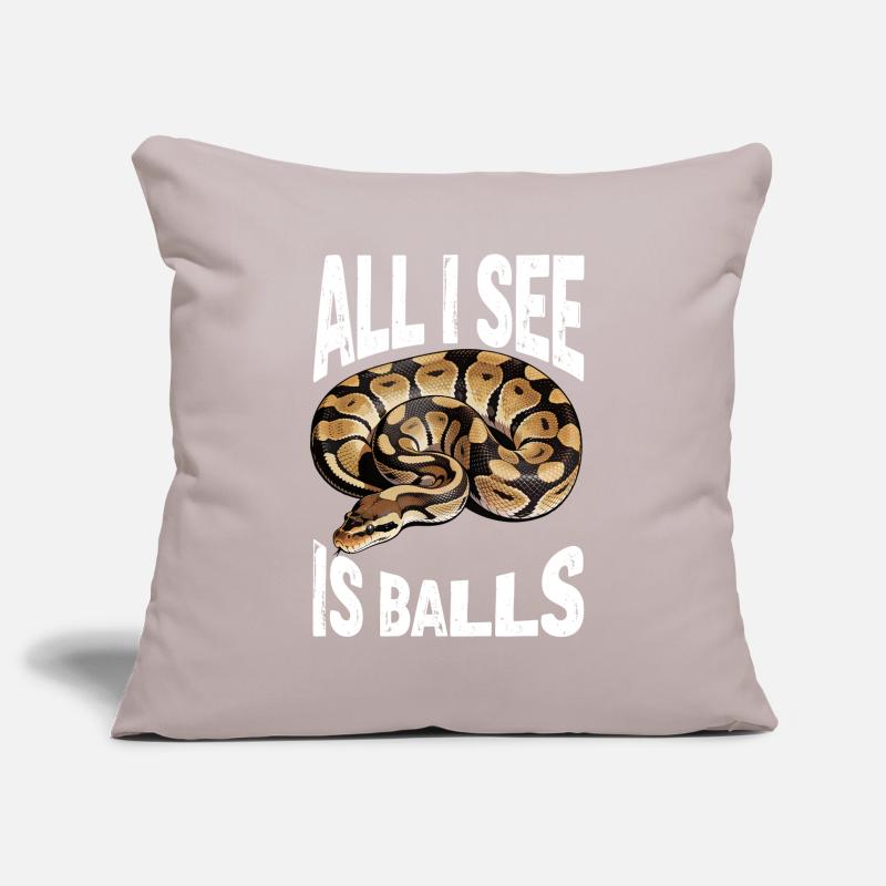 Python roi Serpents Amateurs de terrarium Python Housse de coussin décorative 45 x 45 cm