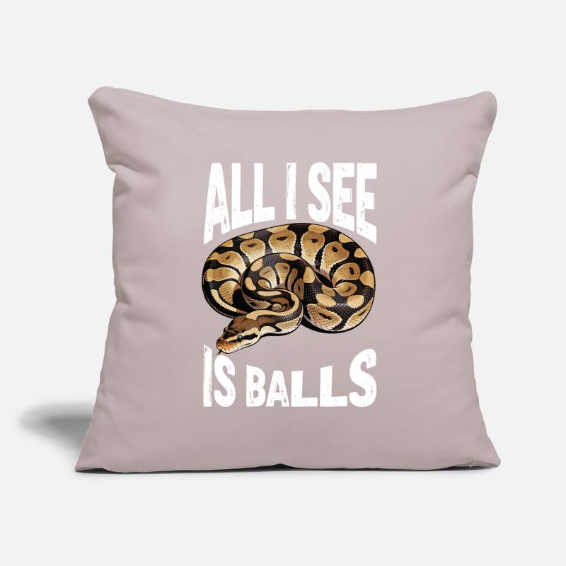 Python roi Serpents Amateurs de terrarium Python Housse de coussin décorative 45 x 45 cm