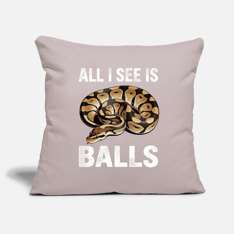 Python roi Serpents Amateurs de terrarium Python Housse de coussin décorative 45 x 45 cm