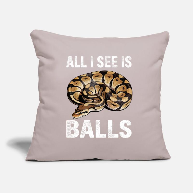 Python roi Serpents Amateurs de terrarium Python Housse de coussin décorative 45 x 45 cm