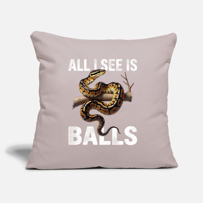 Python roi Serpents Amateurs de terrarium Python Housse de coussin décorative 45 x 45 cm