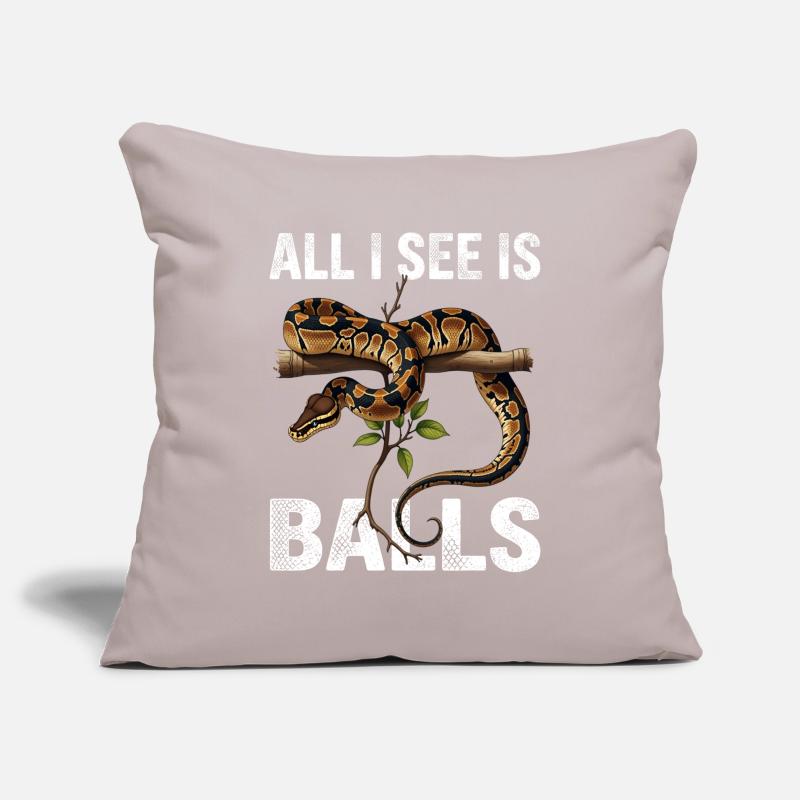 Python roi Serpents Amateurs de terrarium Python Housse de coussin décorative 45 x 45 cm