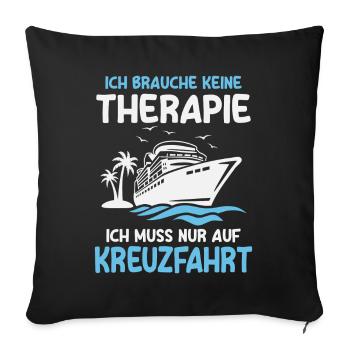Cruise Holidays Cruise Ship Cruisers - Sofa pillowcase 17,3'' x 17,3'' (45 x 45 cm) - black - Front