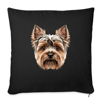 Yorkshire Terrier Dog Lover Cute Yorkie - Sofa pillowcase 17,3'' x 17,3'' (45 x 45 cm) - black - Front