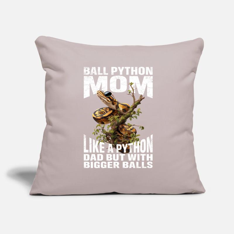 Maman Python roi Maman Serpents Terrarium Python Housse de coussin décorative 45 x 45 cm