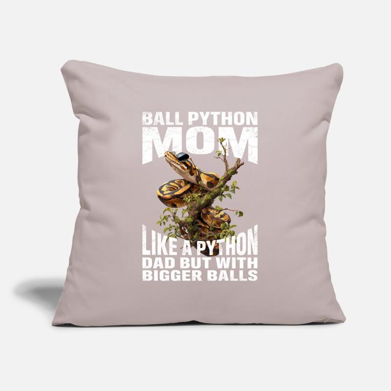 Maman Python roi Maman Serpents Terrarium Python Housse de coussin décorative 45 x 45 cm